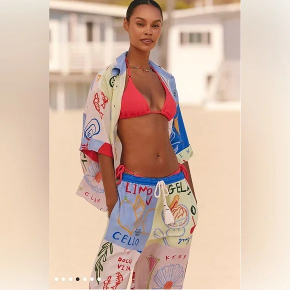 Anthropology Jordan Nickson Linen Blend Button-Up Shirt Size 3X NWTs - Picture 3 of 11